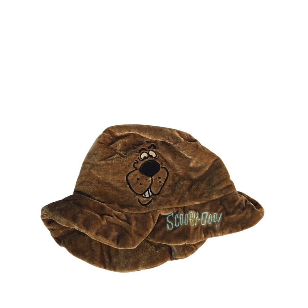 Six Flags Scooby-Doo Youth Childs Bucket Hat Velvet Brown Face